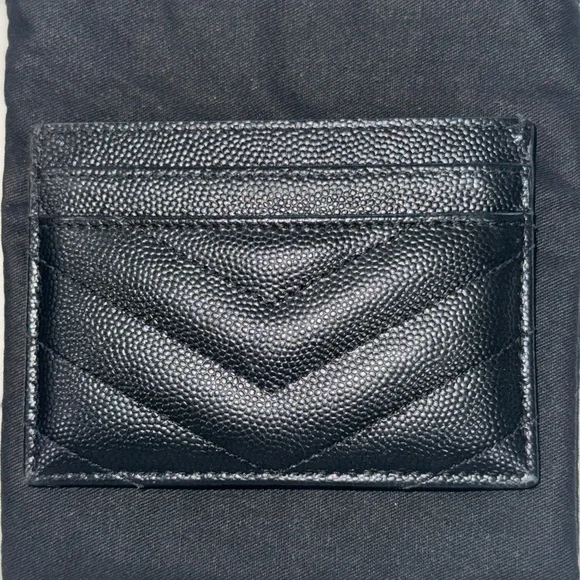 YSL Card Holder with silver hardware - Picture 5 of 8